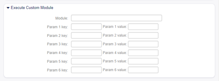 Job Settings - Execute Custom Module