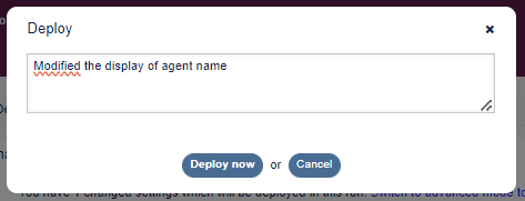 System Configuration - Deploy Setting