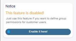 Enable Customer-Group Support
