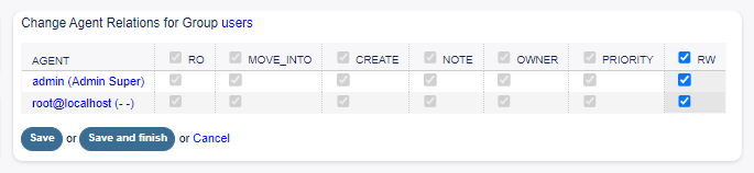 Change Agent Relations for Group