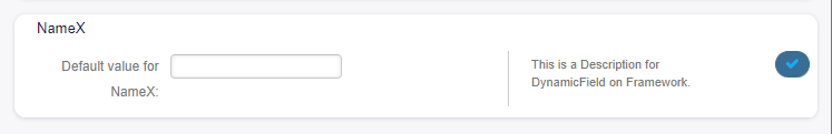 Dynamic Field in Personal Preferences