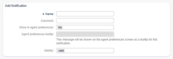 Ticket Notification Settings - Basic