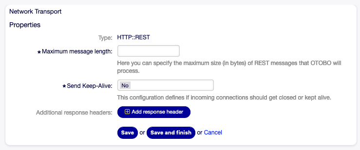 Web Service Settings - Rexpondo as Provider - HTTP\:\:REST