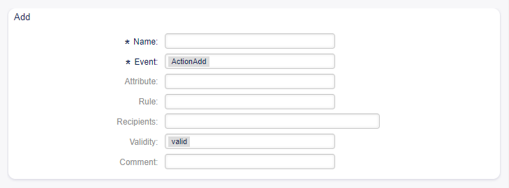Add Change Notification Management