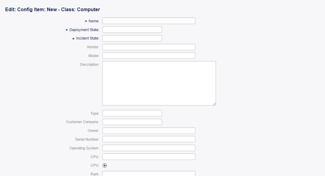 Configuration Item Add Computer
