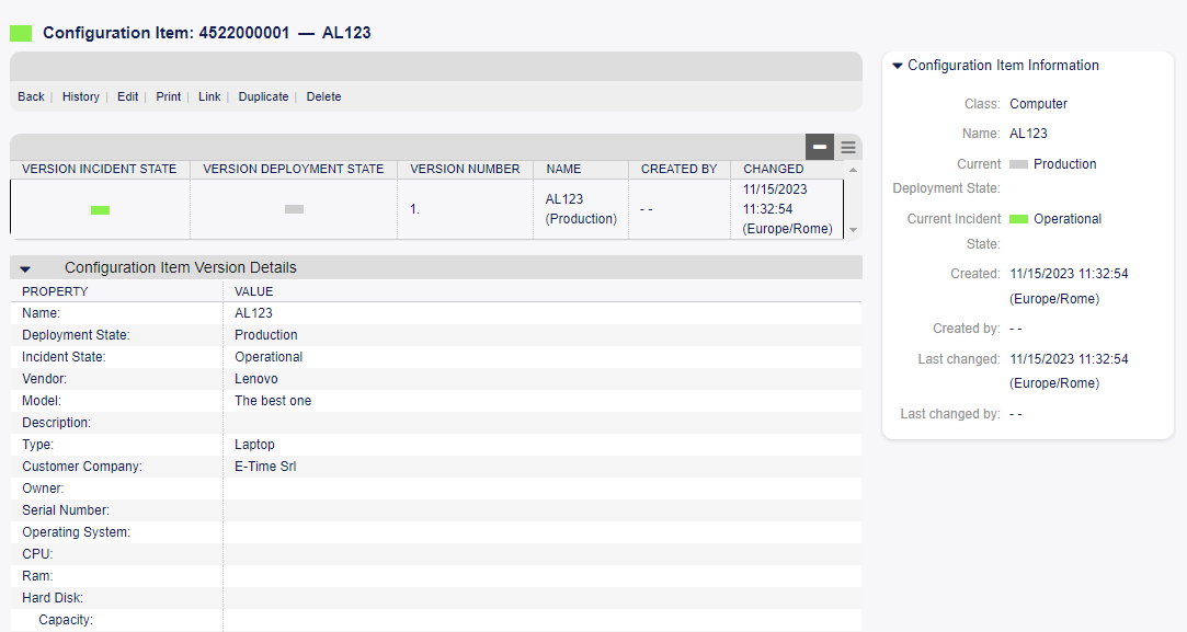 Configuration Item Zoom