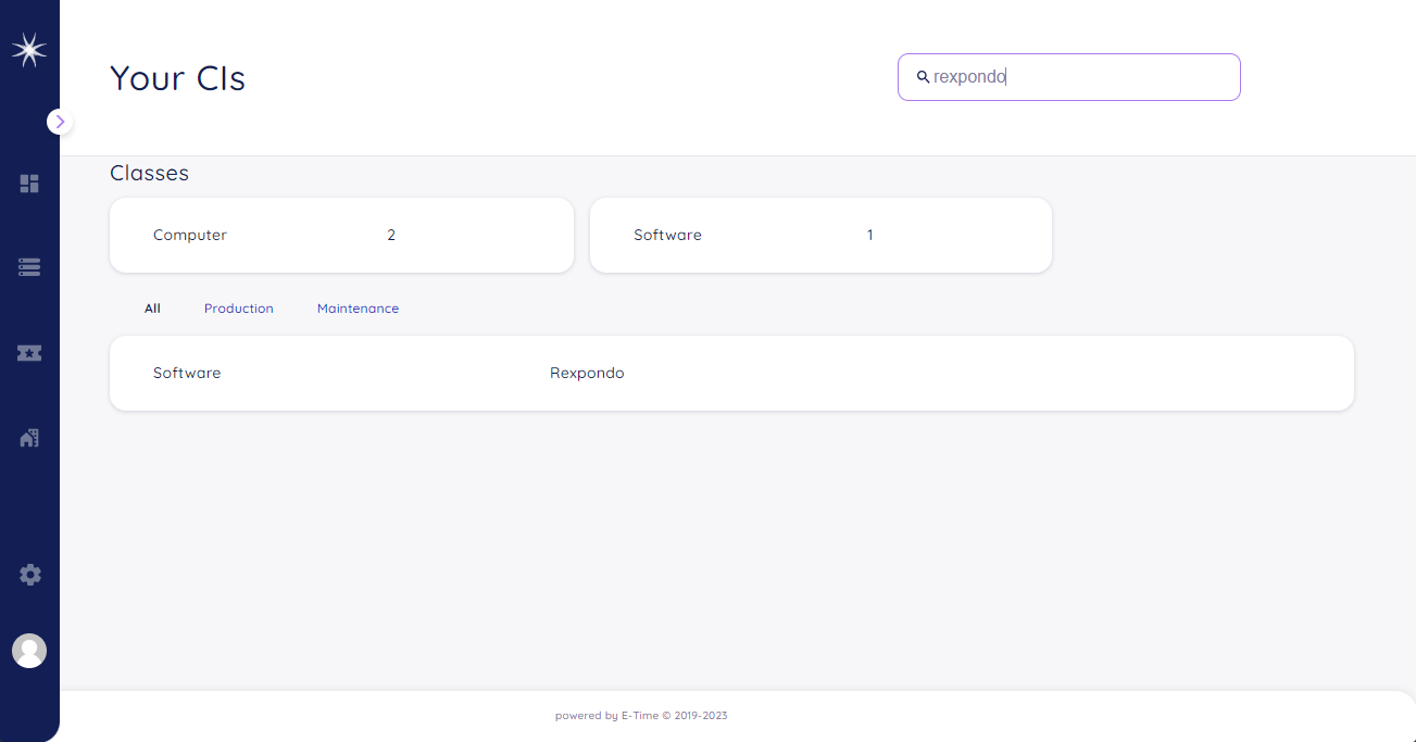 Customer CMDB Search