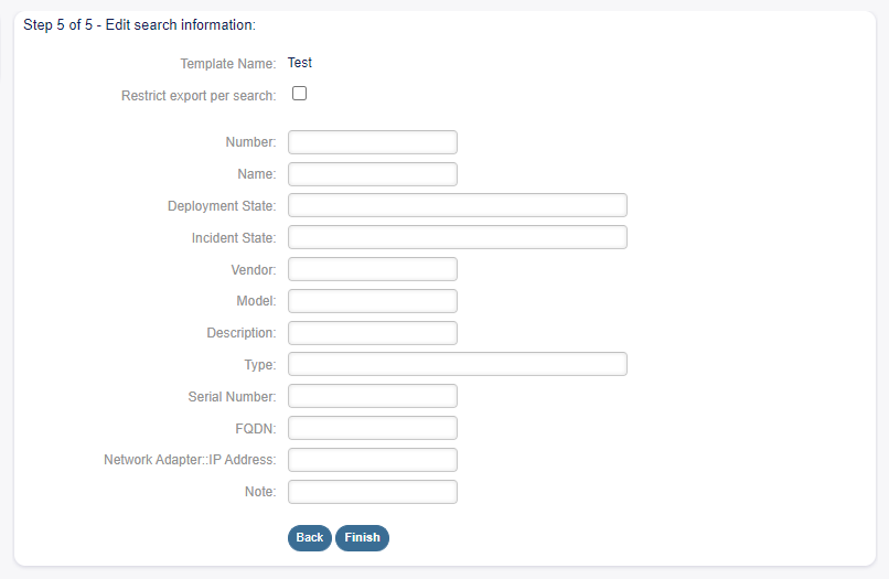 Import Export Edit Search Information
