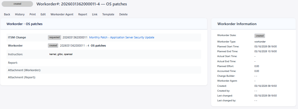 Add Workorder