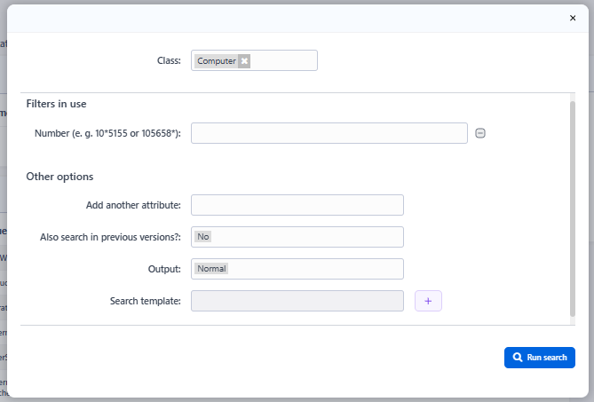 Configuration Item Search