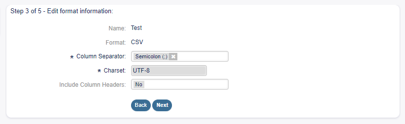 Import Export Edit Format Information