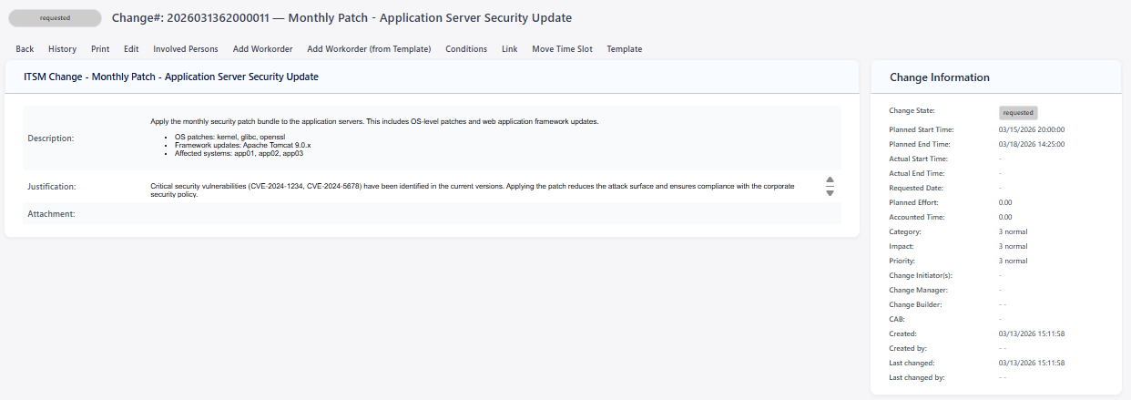 ITSM Changes Zoom