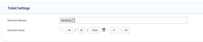 Ticket Decision