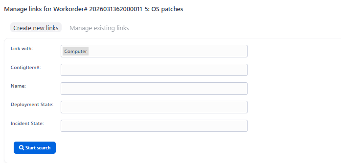 Workorder Link
