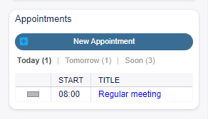 Appointments Widget