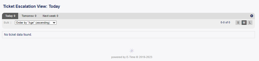 Floating Menu of Medium Escalation View