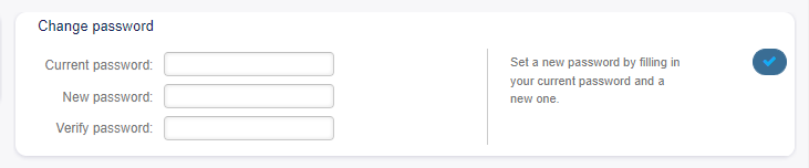 Change Password Widget