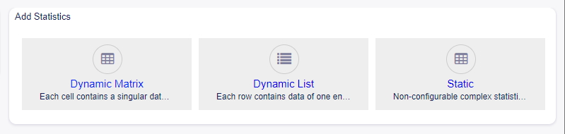 Add Statistics Screen