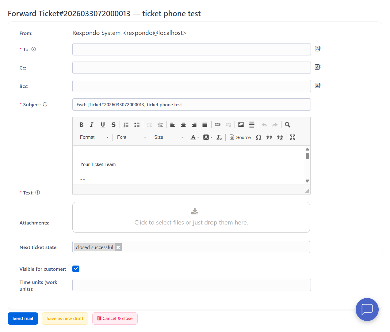 Article Forward Screen