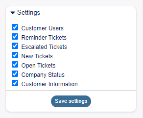 Settings Widget
