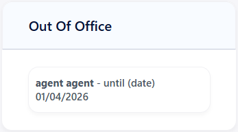Out Of Office Widget