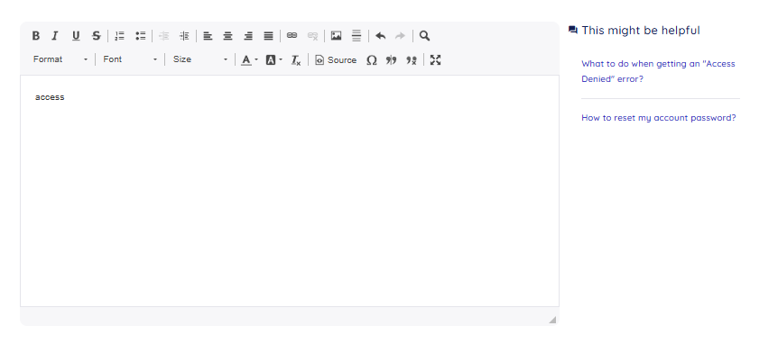 Related Articles Widget in Customer Interface