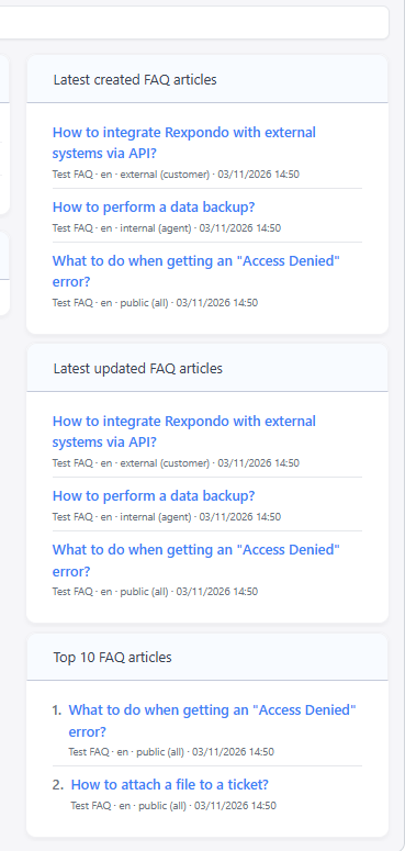 FAQ Explorer Sidebar