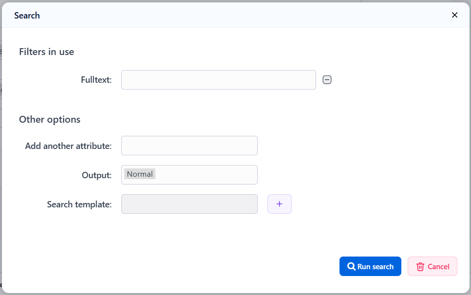 Search Dialog