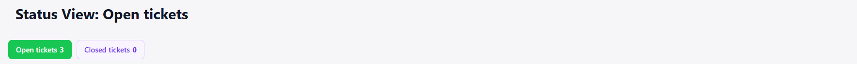 Status View Widget Header