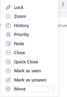 Status View Menu