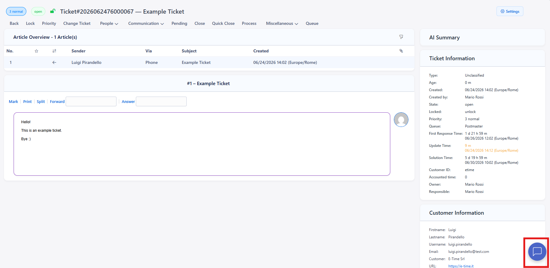 Chatbot Widget